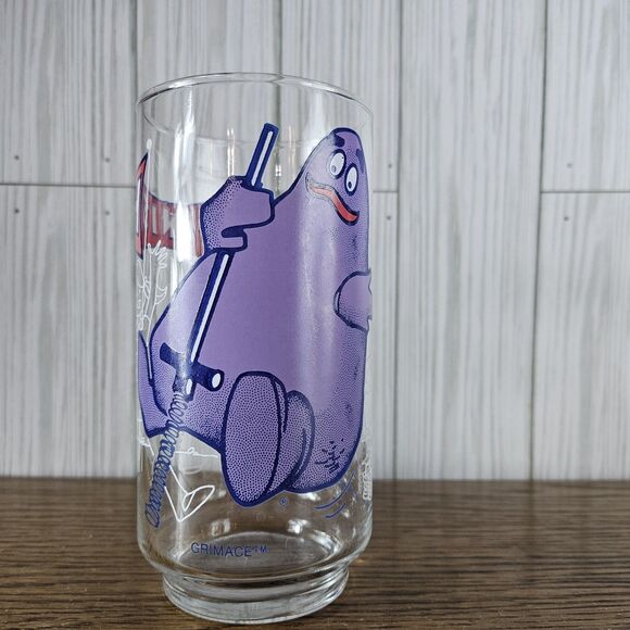 Vintage 1977 McDonalds  "Action Series" - Set Of 4 Collector Glasses Hamburgler+ - Picture 2 of 9